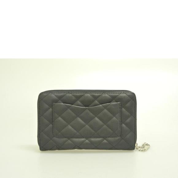 Chanel Wallet Bag Cambon Black Organizer Line - Picture 1 of 9